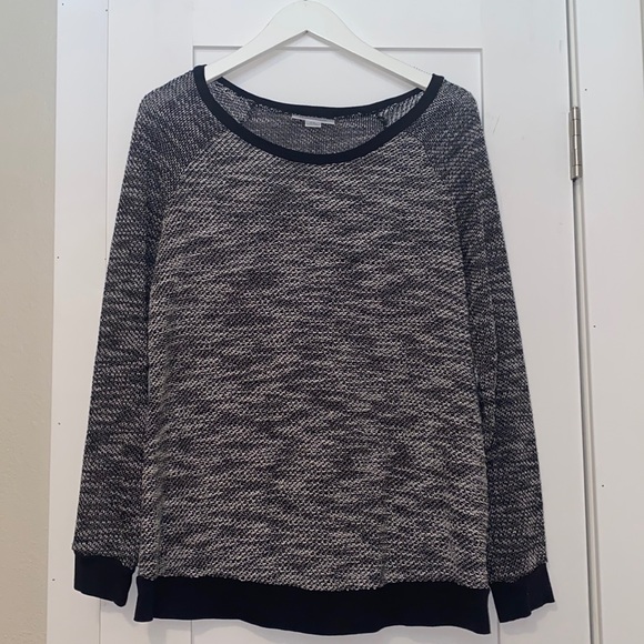 Motherhood Maternity‎ Sweater Black and White Woven Textured size small - Picture 1 of 7